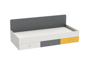 Кровать Клео арт. 010, 900*2000 мм, графит, миндаль, солнечный Диал в Покачах - pokachi.mebel-tymen.ru | фото