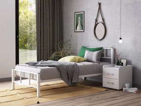 Кровать односпальная Кадис 120х190 Белый в Покачах - pokachi.mebel-tymen.ru | фото