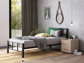 Кровать односпальная Кадис 90х200 Черный в Покачах - pokachi.mebel-tymen.ru | фото