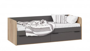 Кровать «Порто» Яблоня Беллуно, Графит софт в Покачах - pokachi.mebel-tymen.ru | фото