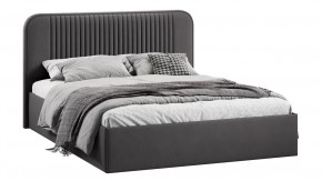 Кровать с ПМ «Тиффани» Тип 1 с заглушиной Велюр Графит в Покачах - pokachi.mebel-tymen.ru | фото