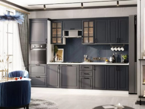 Кухня Николь-1 3 м. Белый/Графит софт в Покачах - pokachi.mebel-tymen.ru | фото