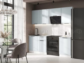 Кухня Николь 2,1м (Браш Деним Блю) в Покачах - pokachi.mebel-tymen.ru | фото