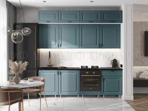Кухня Престиж 2,4м (Браш Блю) в Покачах - pokachi.mebel-tymen.ru | фото