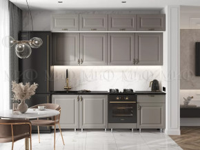 Кухня Престиж 2,4м (Браш текстура Грей) в Покачах - pokachi.mebel-tymen.ru | фото