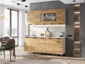 Кухня Рио NEW 1,8м Дуб Крафт ЛДСП в Покачах - pokachi.mebel-tymen.ru | фото
