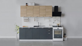 Кухонный гарнитур «Гранита» длиной 200 см в Покачах - pokachi.mebel-tymen.ru | фото