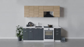 Кухонный гарнитур «Гранита» длиной 220 см в Покачах - pokachi.mebel-tymen.ru | фото