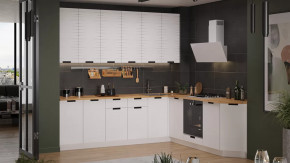 Кухонный гарнитур «Гренада» №14 Белый, Холст Белый в Покачах - pokachi.mebel-tymen.ru | фото