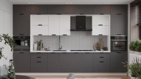 Кухонный гарнитур «Гренада» №9 Белый, Холст Белый, Холст Вулкан в Покачах - pokachi.mebel-tymen.ru | фото