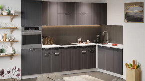 Кухонный гарнитур «Кимберли» №5 Белый, Муссон в Покачах - pokachi.mebel-tymen.ru | фото