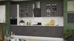 Кухонный гарнитур «Лина» №7 Белый, Графит в Покачах - pokachi.mebel-tymen.ru | фото