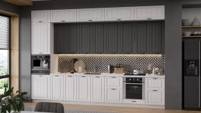 Кухонный гарнитур «Лина» №9 Белый, Графит в Покачах - pokachi.mebel-tymen.ru | фото