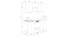 Кухонный гарнитур «Лорас» длиной 200 см со шкафом НБ в Покачах - pokachi.mebel-tymen.ru | фото