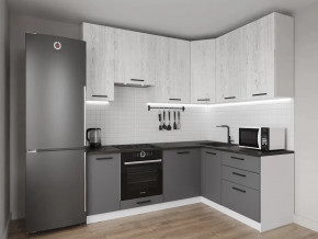 Кухонный гарнитур угловой Санторини-2200х1600 МДФ столешница 38 мм в Покачах - pokachi.mebel-tymen.ru | фото