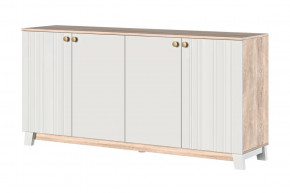 Ланзетти Тумба 4 двери Дуб Торонто/Жемчуг в Покачах - pokachi.mebel-tymen.ru | фото