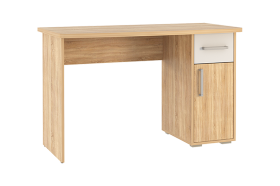 Стол компьютерный 1200 Лайт-1 дуб сонома/белый в Покачах - pokachi.mebel-tymen.ru | фото
