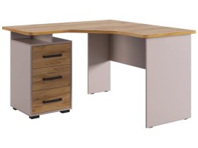 Стол компьютерный 1200 угловой Лайт-2 кашемир/дуб крафт золотой в Покачах - pokachi.mebel-tymen.ru | фото
