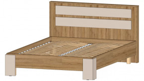 Ленора Кровать 1400 Дуб вотан/Кашемир в Покачах - pokachi.mebel-tymen.ru | фото