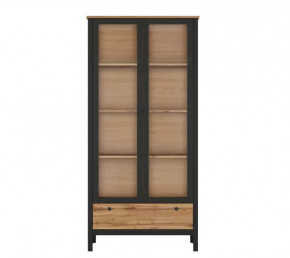 LOFT шкаф REG2W1S (Дуб вотан/Черный) в Покачах - pokachi.mebel-tymen.ru | фото