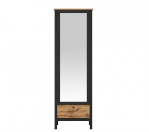 LOFT шкаф SZF1W1S/60 (Дуб вотан/Черный) в Покачах - pokachi.mebel-tymen.ru | фото