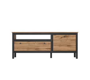 LOFT тумба RTV1D1S (Дуб вотан/Черный) в Покачах - pokachi.mebel-tymen.ru | фото