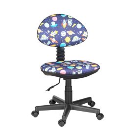 Кресло Логика  Т-59 (космос на синем) без подлокотников в Покачах - pokachi.mebel-tymen.ru | фото