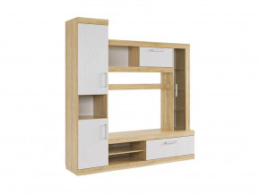 Мини-стенка Макси дуб сонома/белое дерево в Покачах - pokachi.mebel-tymen.ru | фото