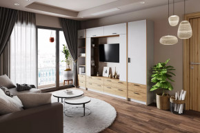 Модульная гостиная Оттавия Белый в Покачах - pokachi.mebel-tymen.ru | фото