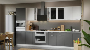 Модульная кухня «Габриэлла» Белый/Сноу/Титан в Покачах - pokachi.mebel-tymen.ru | фото