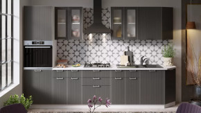 Модульная кухня «Кимберли» Белый, Титан в Покачах - pokachi.mebel-tymen.ru | фото