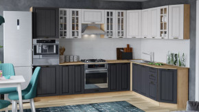 Модульная кухня «Лина» Дуб крафт золотой/Графит в Покачах - pokachi.mebel-tymen.ru | фото