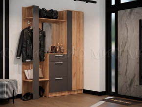 Модульная прихожая Мартина Графит, Дуб крафт в Покачах - pokachi.mebel-tymen.ru | фото