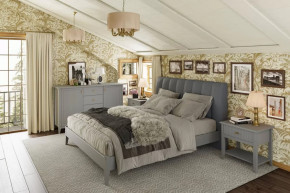 Модульная спальня Никеа Серый шифер/Лак Антрацит в Покачах - pokachi.mebel-tymen.ru | фото