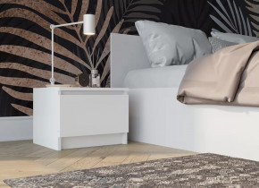 МОРИ ТПМ400.1 Тумба прикроватная (ш404*г350*в300мм), ЛДСП белый (МП/3) в Покачах - pokachi.mebel-tymen.ru | фото