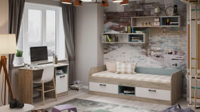 Набор детской мебели «Оливер» №1 Дуб крафт серый, Белый, Серо-голубой в Покачах - pokachi.mebel-tymen.ru | фото