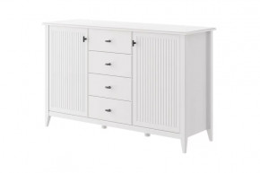 Никеа Комод 4 ящика 2 двери Белый в Покачах - pokachi.mebel-tymen.ru | фото