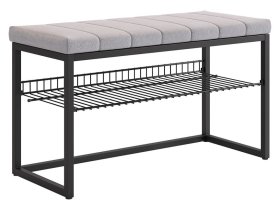 Обувница Классная 2 черный муар/оникс (велюр) в Покачах - pokachi.mebel-tymen.ru | фото