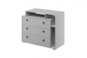 Оскар Комод 3 ящика Белый снег в Покачах - pokachi.mebel-tymen.ru | фото