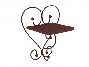 Полка настенная Милсон коричневая в Покачах - pokachi.mebel-tymen.ru | фото