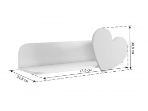 Полка навесная Сердечко в Покачах - pokachi.mebel-tymen.ru | фото