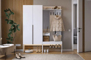 Прихожая Баско К1 белое дерево в Покачах - pokachi.mebel-tymen.ru | фото