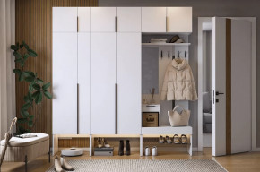 Прихожая Баско К10 белое дерево в Покачах - pokachi.mebel-tymen.ru | фото
