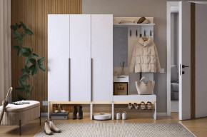 Прихожая Баско К11 белое дерево в Покачах - pokachi.mebel-tymen.ru | фото
