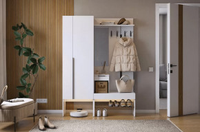 Прихожая Баско К2 белое дерево в Покачах - pokachi.mebel-tymen.ru | фото