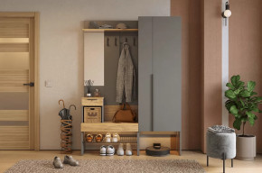 Прихожая Баско К2 графит/дуб крафт золотой в Покачах - pokachi.mebel-tymen.ru | фото