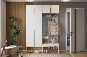 Прихожая Баско К5 белое дерево в Покачах - pokachi.mebel-tymen.ru | фото