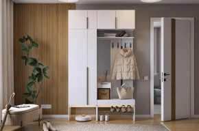 Прихожая Баско К6 белое дерево в Покачах - pokachi.mebel-tymen.ru | фото