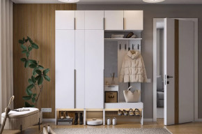 Прихожая Баско К9 белое дерево в Покачах - pokachi.mebel-tymen.ru | фото