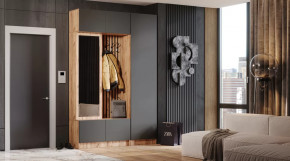 Прихожая Бавария Дуб вотан/графит в Покачах - pokachi.mebel-tymen.ru | фото